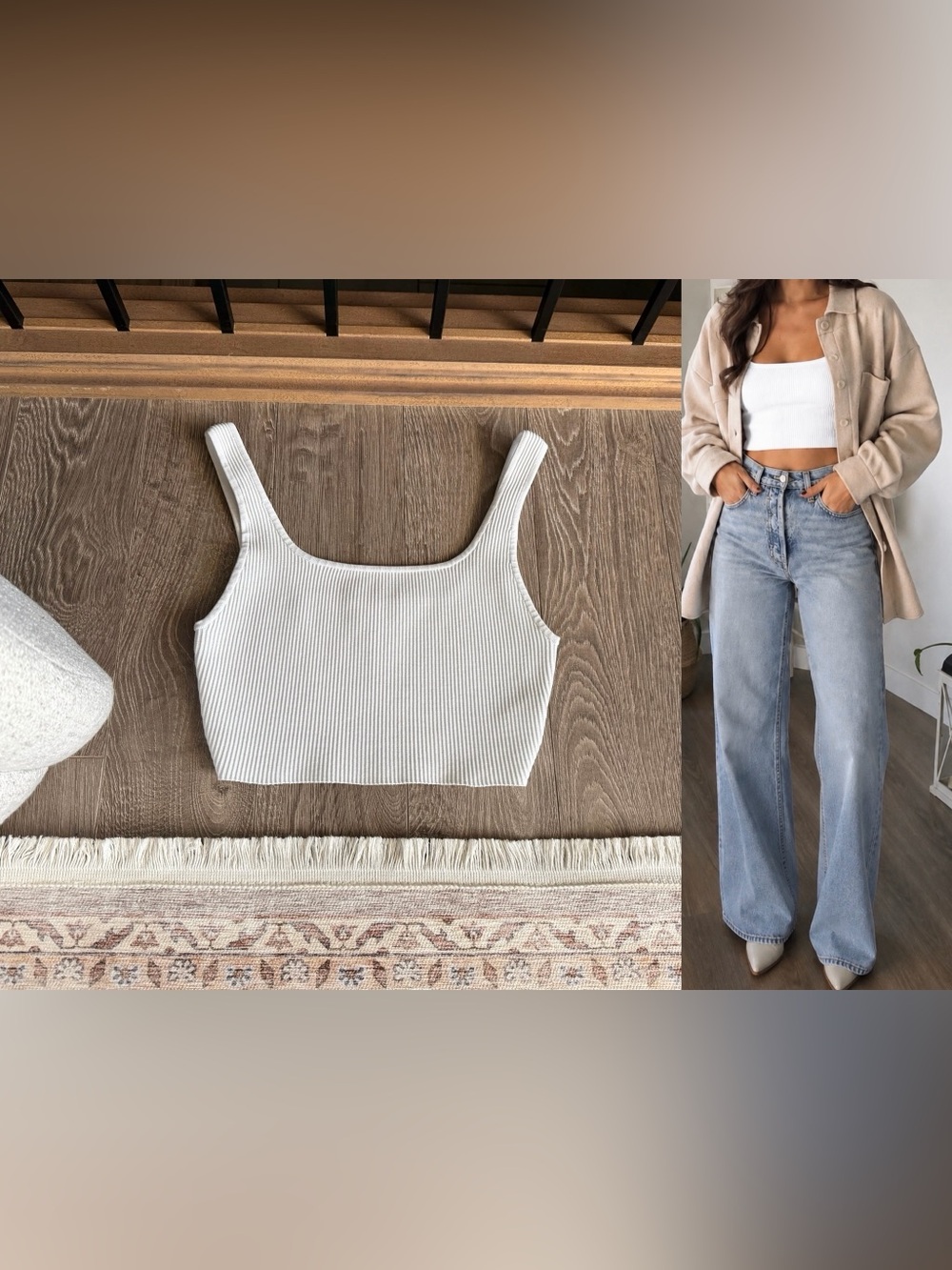 Aritzia Babaton Sculpt Knit Crop Tank